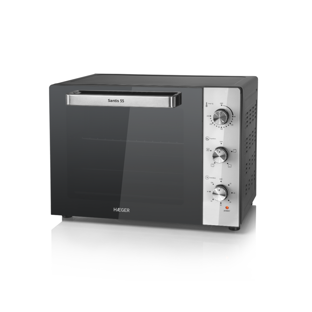 Forno de Bancada Haeger Santis 55 | 55L, Convecção, Luz Interior