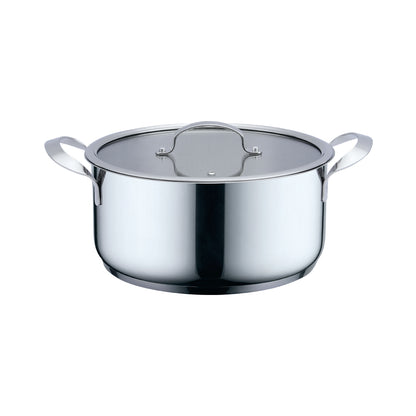 Panela de Cozinha Haeger Inox Pot 24h | Diâmetro 24 cm, Corpo em Aço Inoxidável
