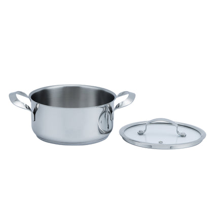 Panela de Cozinha Haeger Inox Pot 24h | Diâmetro 24 cm, Corpo em Aço Inoxidável