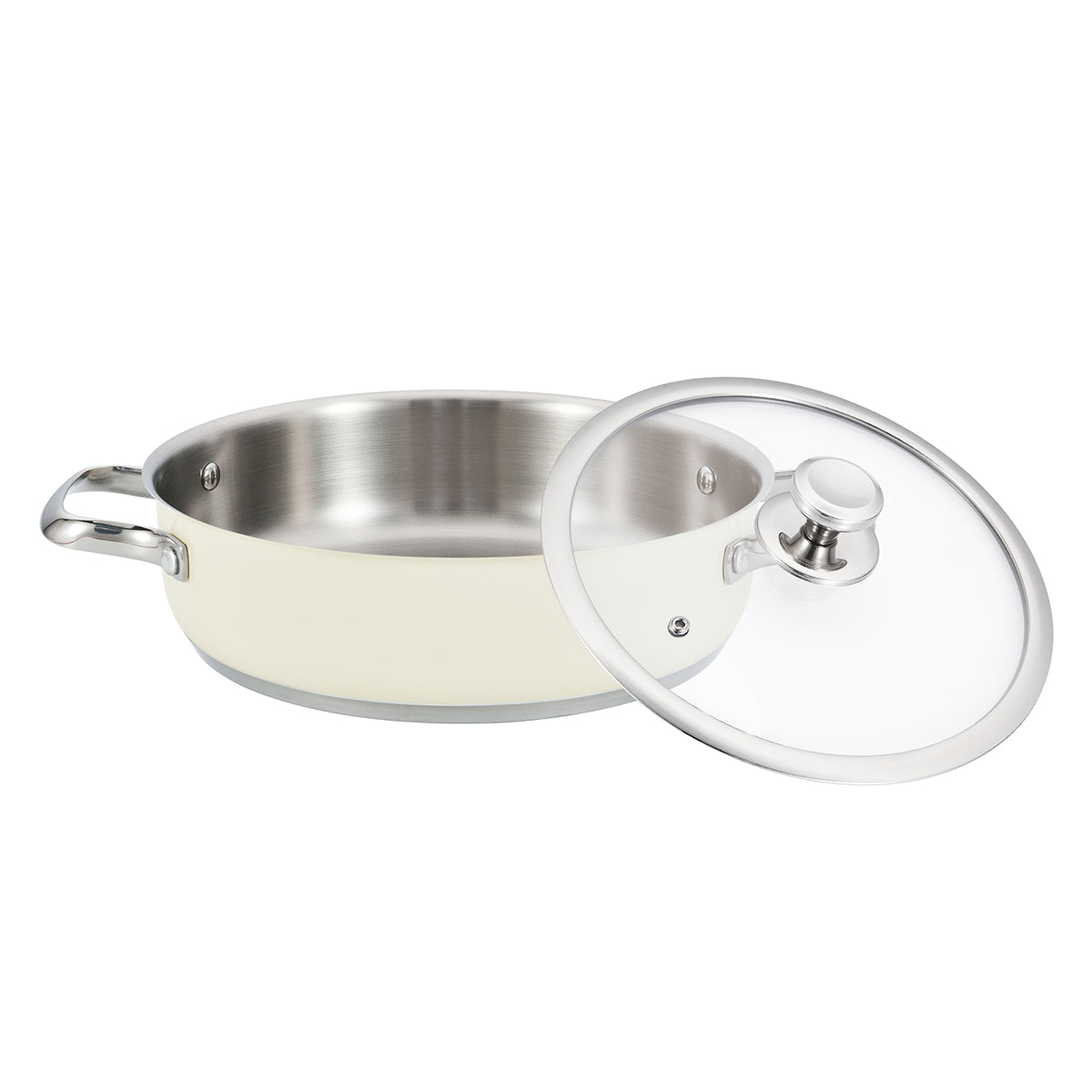 Panela De Cozinha Haeger Pastel Pot 24l - Diâmetro 24 Cm | Inox, Alta Qualidade