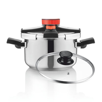 Panela de Pressão Haeger Easy Cooker 2 In 1 | 22 cm, 6 Litros, Inox