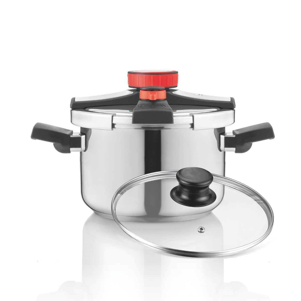 Panela de Pressão Haeger Easy Cooker 2 In 1 8L | Diâmetro 24 cm, Inox