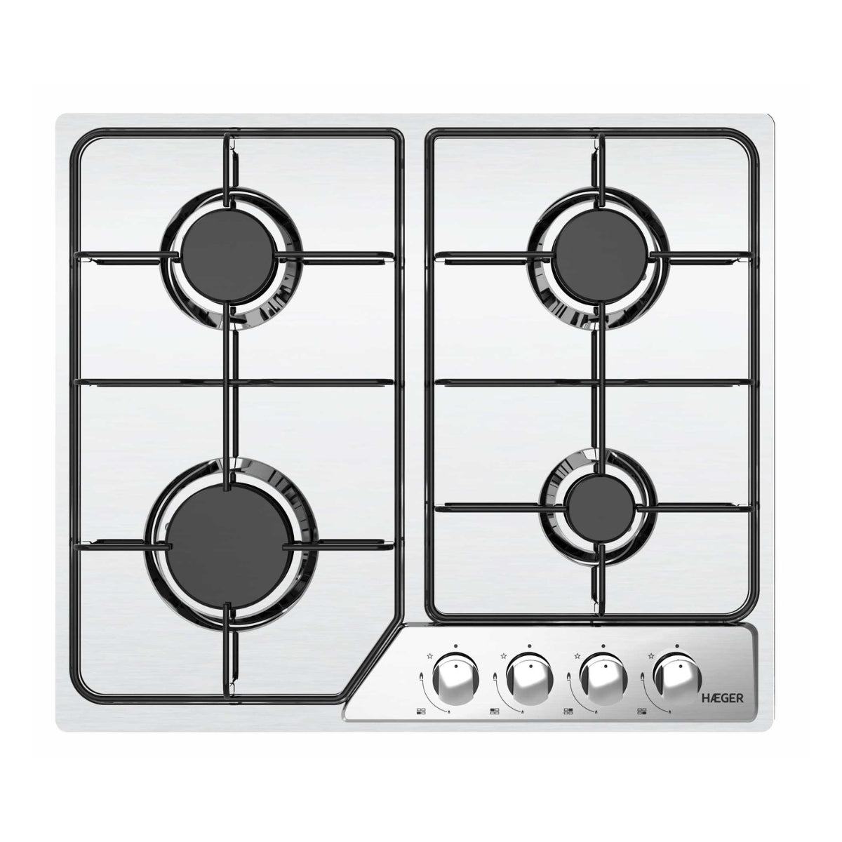 Placa a Gás Haeger PG4GI010A | 4 Queimadores, Inox, 7.0kW