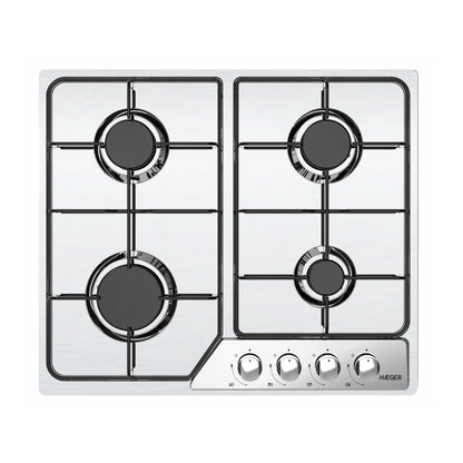 Placa a Gás Haeger PG4GI013A | 4 Queimadores, Gás Natural, Inox