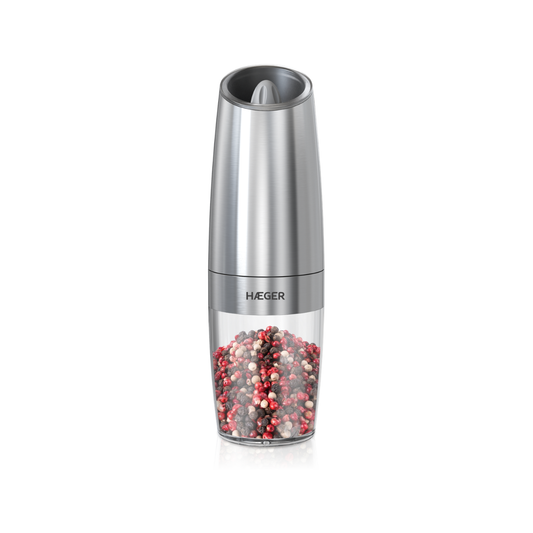 Moinho Elétrico HAEGER PM-135.001A | Sensor de Gravidade, LED, Cerâmica