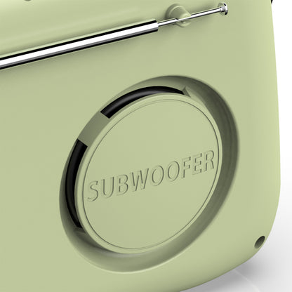 Rádio FM Vintage Haeger Retro Bluetooth | 12h Autonomia, USB, AUX, Bluetooth