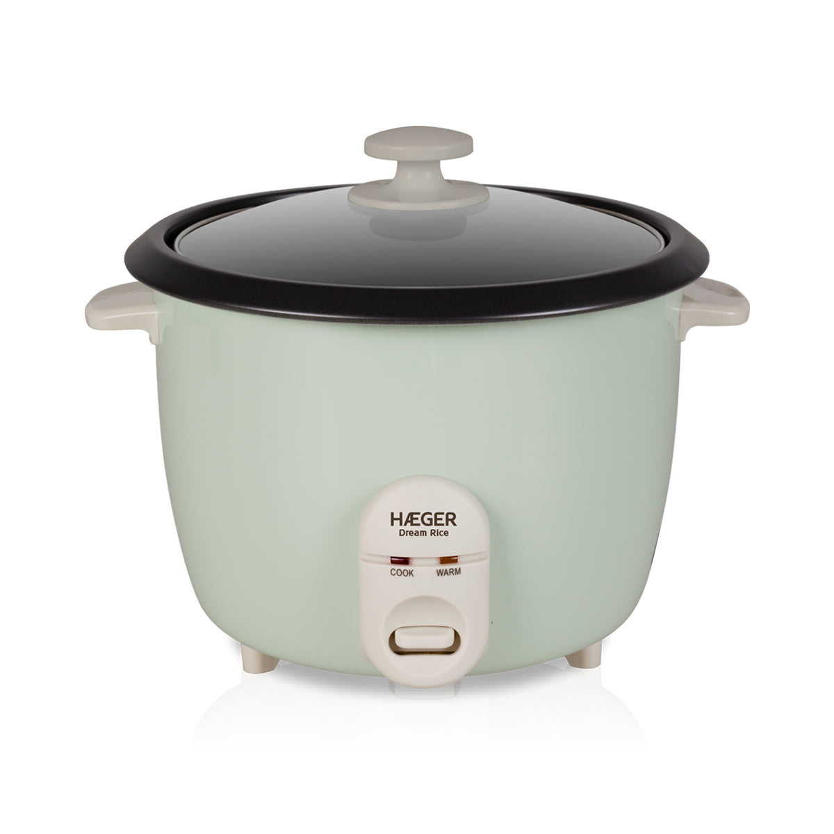 Arrozeira Elétrica Haeger Dream Rice | 1.8L, 700W, Tampa em Vidro Temperado