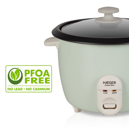 Arrozeira Elétrica Haeger Dream Rice | 1.8L, 700W, Tampa em Vidro Temperado