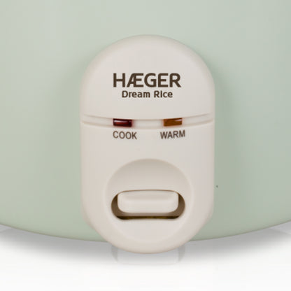Arrozeira Elétrica Haeger Dream Rice | 1.8L, 700W, Tampa em Vidro Temperado