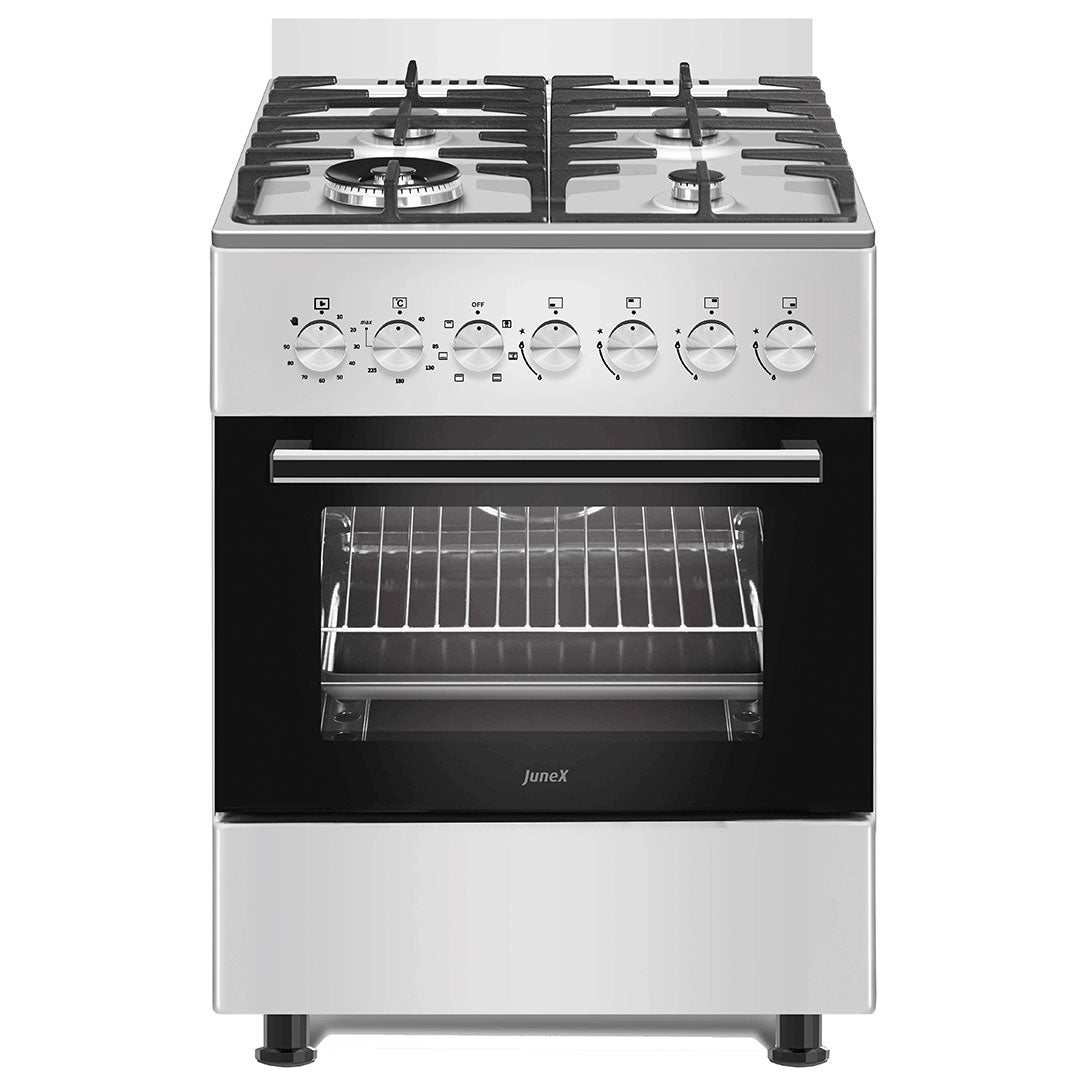 Fogão a Gás Junex RL778XEB | 4 queimadores, Forno Elétrico, 250 ºC