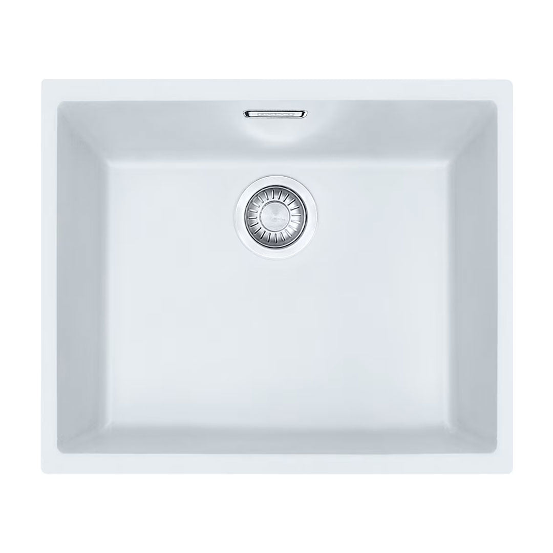 Cuba FRANKE SID 110-50 | Instalação Inferior, Tectonite, Branco Polar
