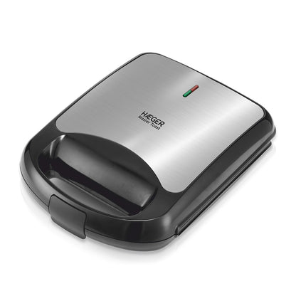 Sanduicheira Haeger Master Toast | 1500W, Placas Antiaderentes, Aço Inox