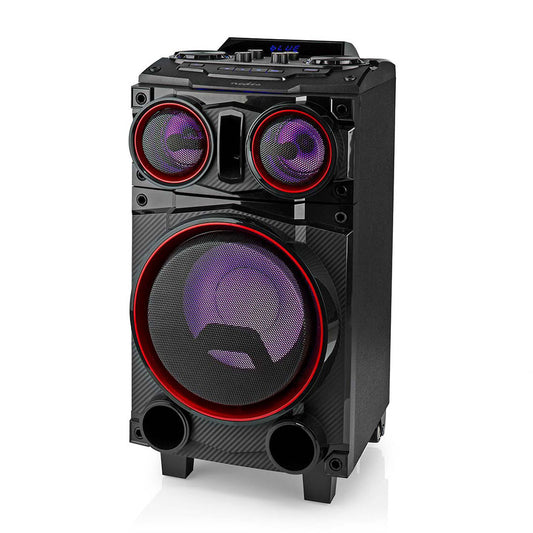 Coluna Portátil Nedis SPPT800BK | 120W, Bluetooth 5.0, 5h Autonomia