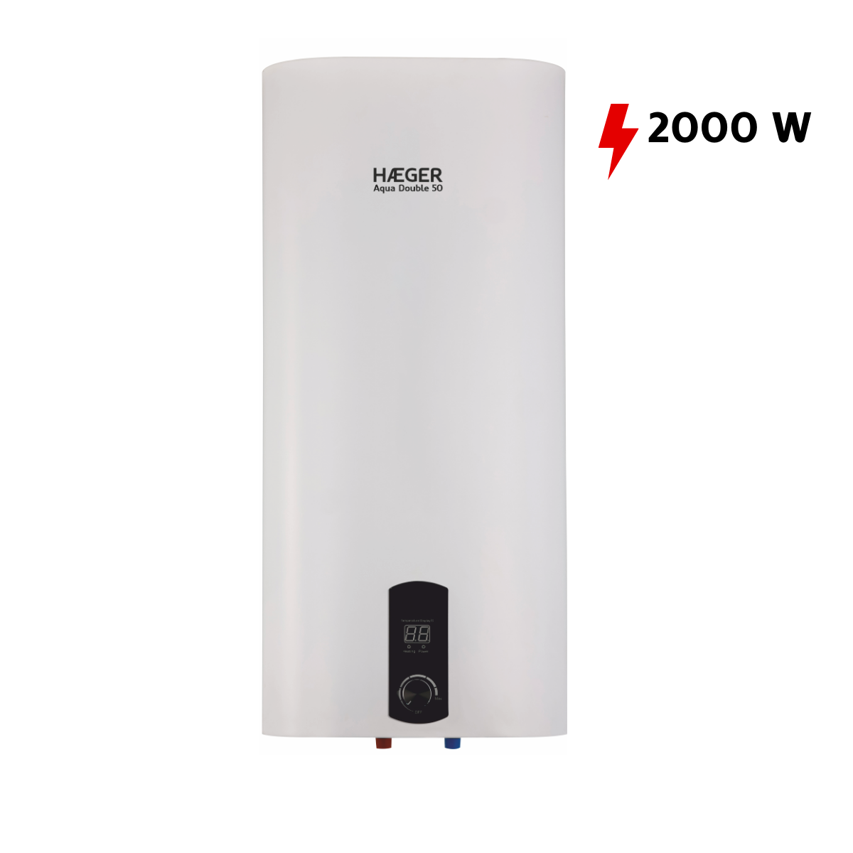Termoacumulador Haeger Aqua Double 50 | 50L, Tanque Duplo, 2000W