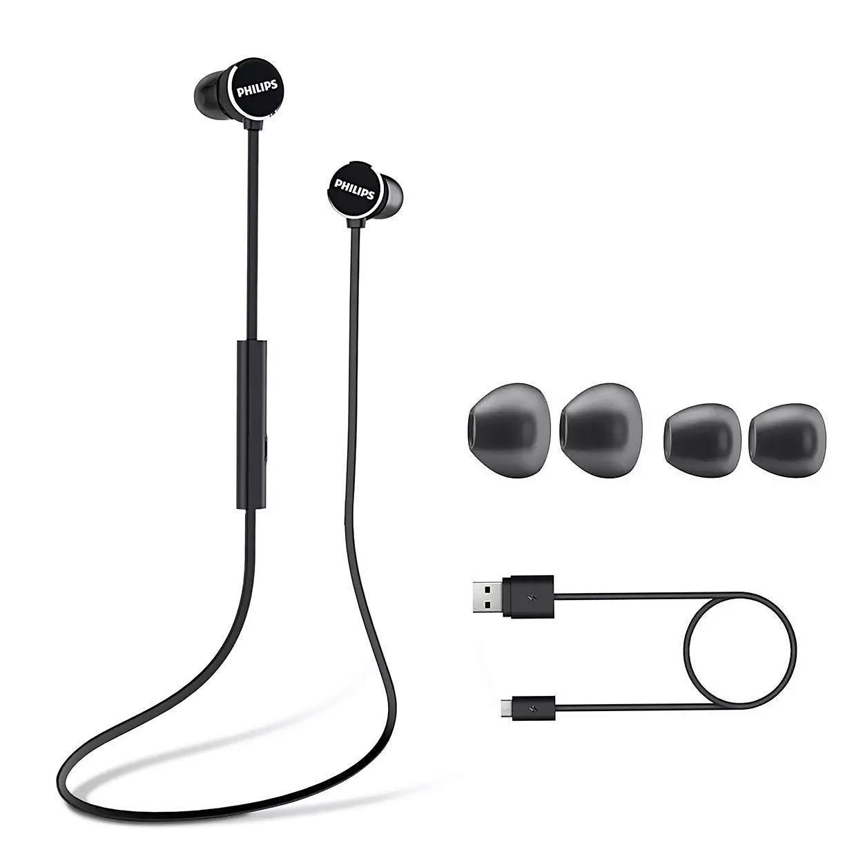 Auricular Philips UpBeat TAUN102BK00 | Bluetooth 5.0, 7h, Microfone