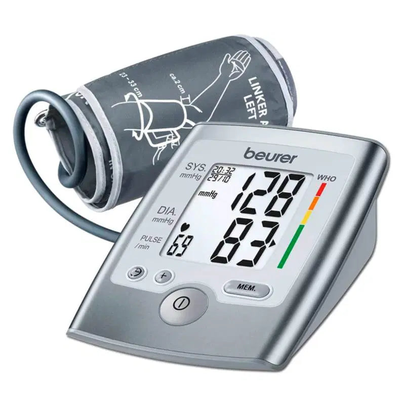Medidor de Tensão Beurer BM35 | Auto, 2x60 Memórias, Bateria