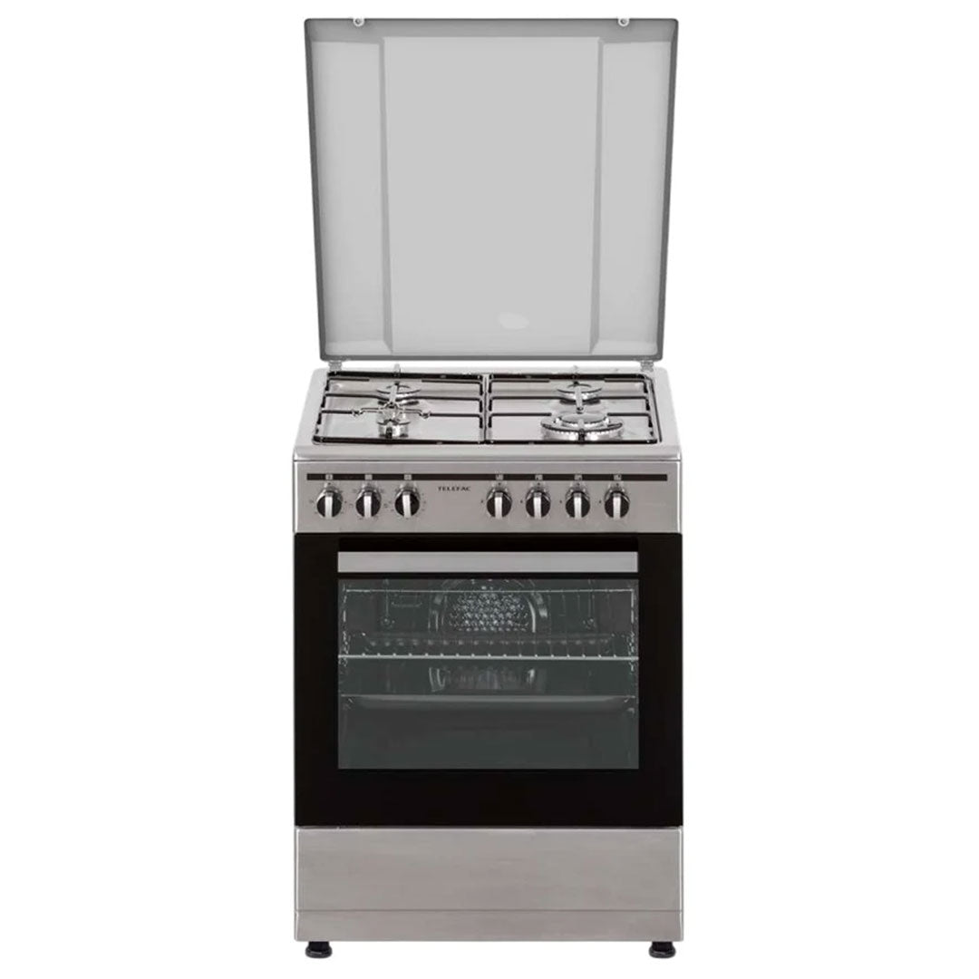 Fogão a Gás Telefac TFF6662XE6F1 | 4 queimadores, Forno Elétrico, 56L
