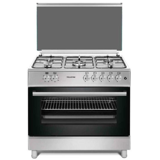 Fogão a Gás Telefac TFF9062XGP2 | 5 queimadores, Forno a Gás, 91L