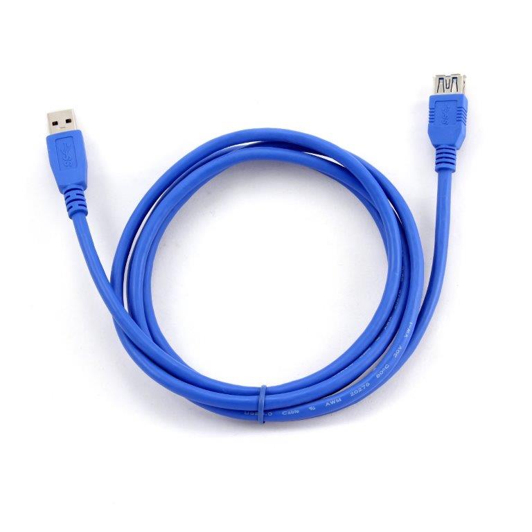 Cabo USB 3.0 Tech Fuzzion AM-AF 1m | Azul, Transferência Rápida