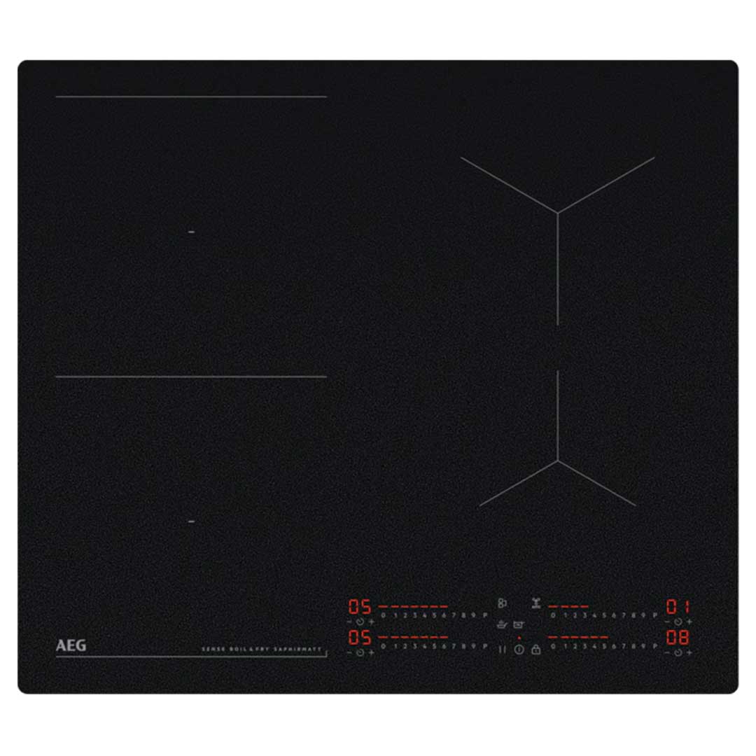 Placa Indução AEG 8000 Saphirmatt Senseboil&fry | 60cm, 4 zonas