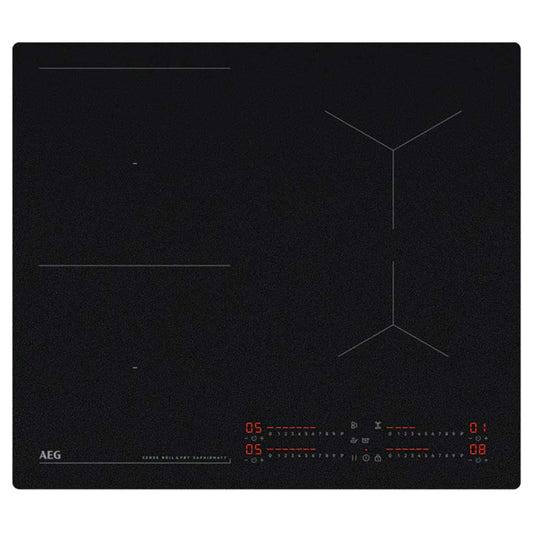 Placa Indução AEG 8000 Saphirmatt Senseboil&fry | 60cm, 4 zonas