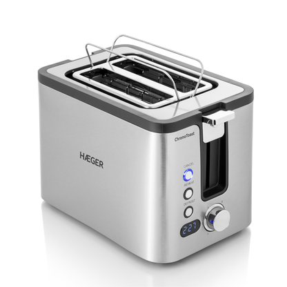 Torradeira HAEGER Chronotoast | 2 Ranhuras, Display Led, 800w