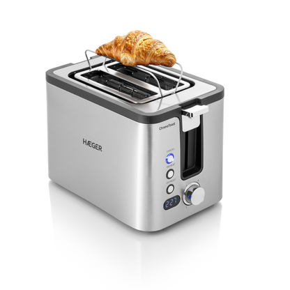 Torradeira HAEGER Chronotoast | 2 Ranhuras, Display Led, 800w