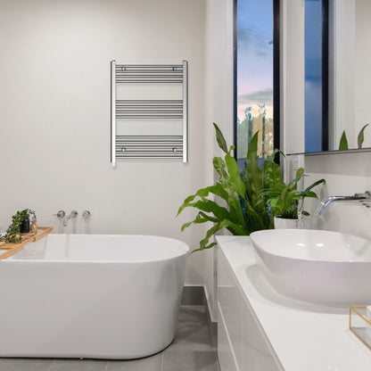 Toalheiro Elétrico Haeger Family Warm Chrome | 80x60 cm, Cromado, 300 W