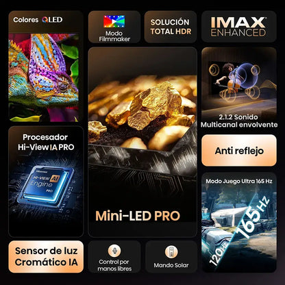 TV Hisense U7Q Pro 55" | 55", Mini LED, 4K, VIDAA