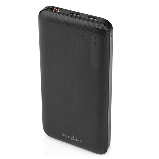 Powerbank Nedis 20000mAh Preto | 18W PD, 2 Saídas, USB-C