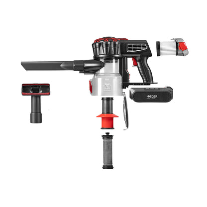 Aspirador Vertical Haeger Jupiter II | 40 min, 0.6L, Ciclónico