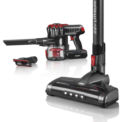 Aspirador Vertical Haeger Jupiter II | 40 min, 0.6L, Ciclónico