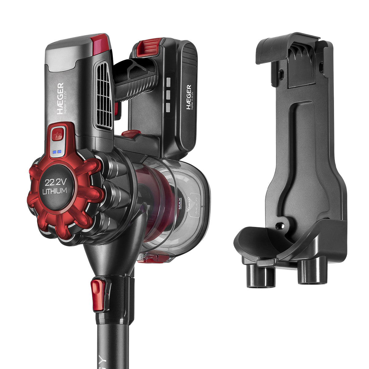 Aspirador Vertical Haeger Jupiter II | 40 min, 0.6L, Ciclónico