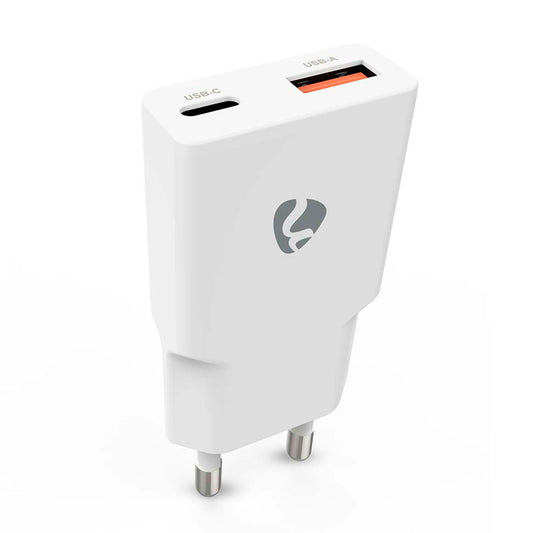 Carregador de Parede NEDIS | USB-C PD 30W, USB-A QC 3.0, GaN