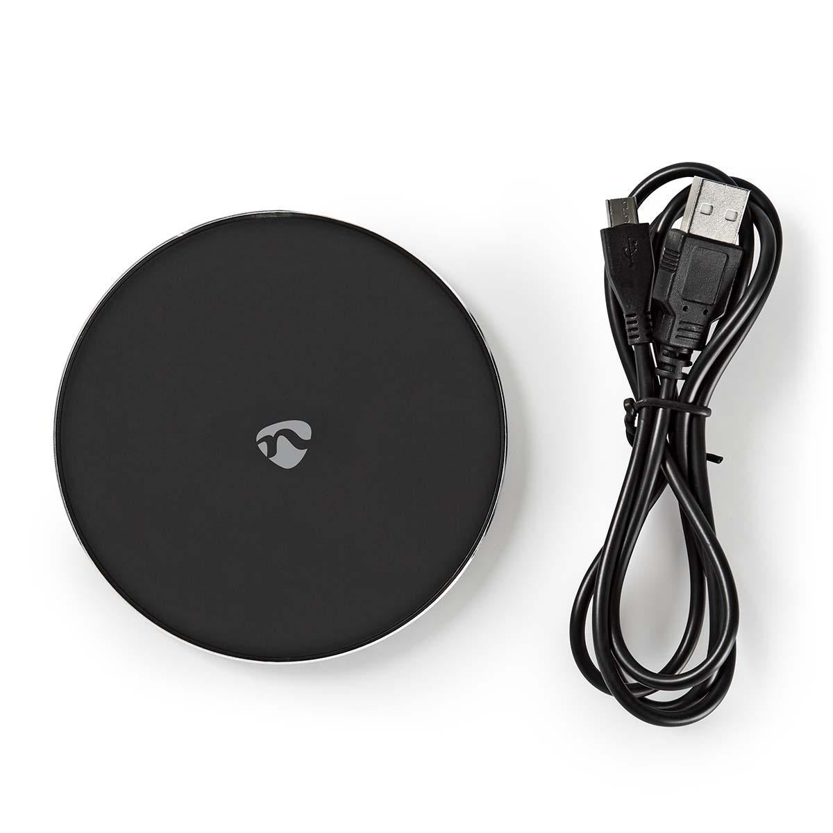 Carregador Wireless Nedis | 5/7.5/10W, Preto, ABS