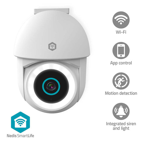 Câmera de Vigilância NEDIS WIFICO22CWT | 3MP, Wi-Fi, Full HD