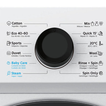 Máquina de Lavar Roupa HAEGER Prestige Wash 1400 | 8kg, Classe A