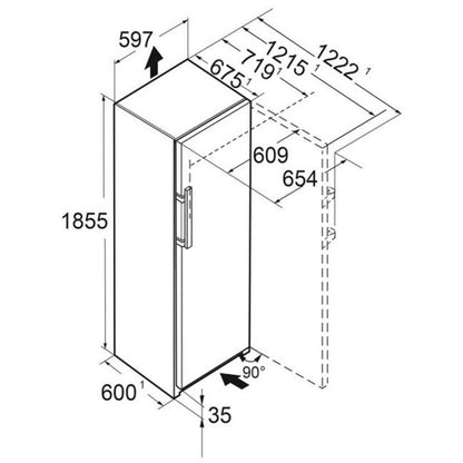 Frigorífico sem Congelador Liebherr SRSDE5230 | 399L, EasyFresh, Inox