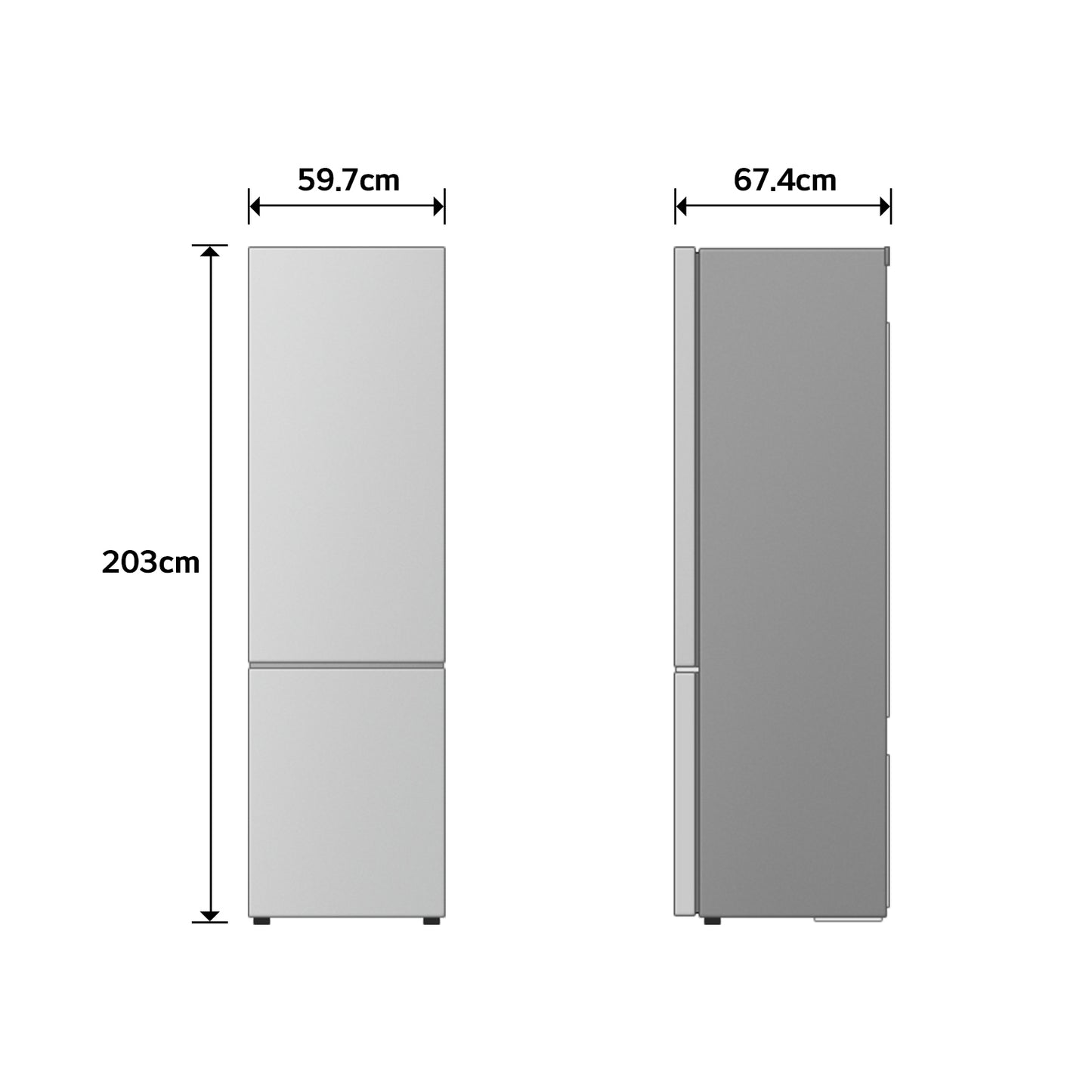 Frigorífico Combinado LG GBBS322APY | 375L, Total No Frost, Wi-Fi