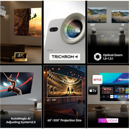 Projetor Laser Hisense M2 Pro | 4K UHD, 1300lm, DLP