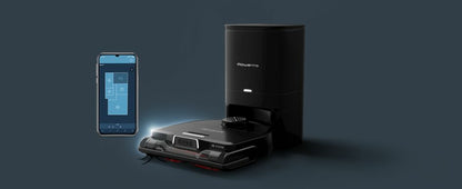 Aspirador Robô Rowenta RR9695WH | 120 min, 0.35L, Preto