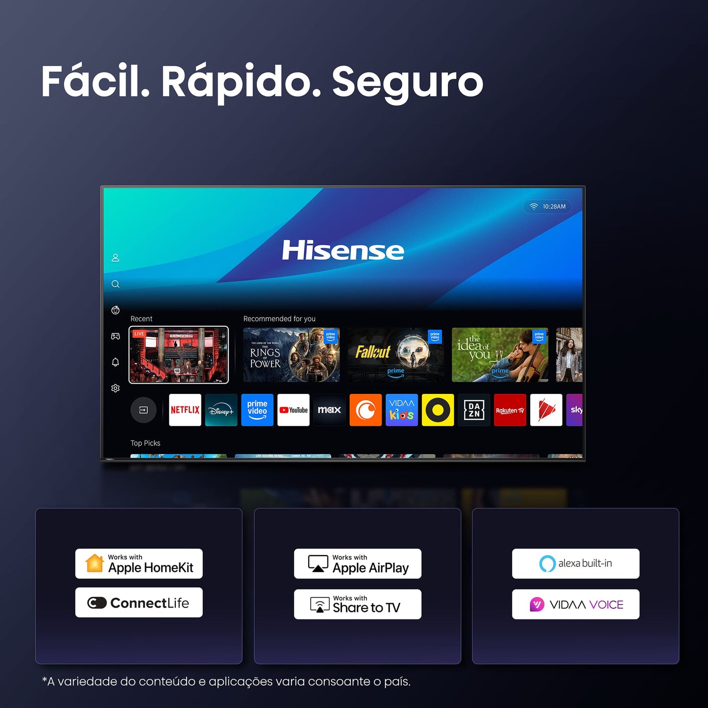 TV Hisense 85E7Q | 85", QLED, 4K