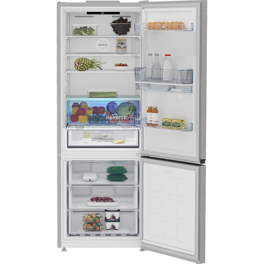 Combinado BEKO B3RCNE564HDXB1 | 560L, EverFresh+, Classe E, Look Inox