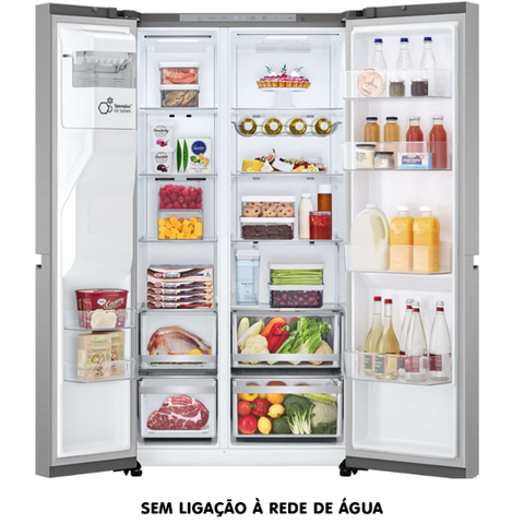 FRIGORÍFICO SIDE BY SIDE LG - GSLE 81 PYBD