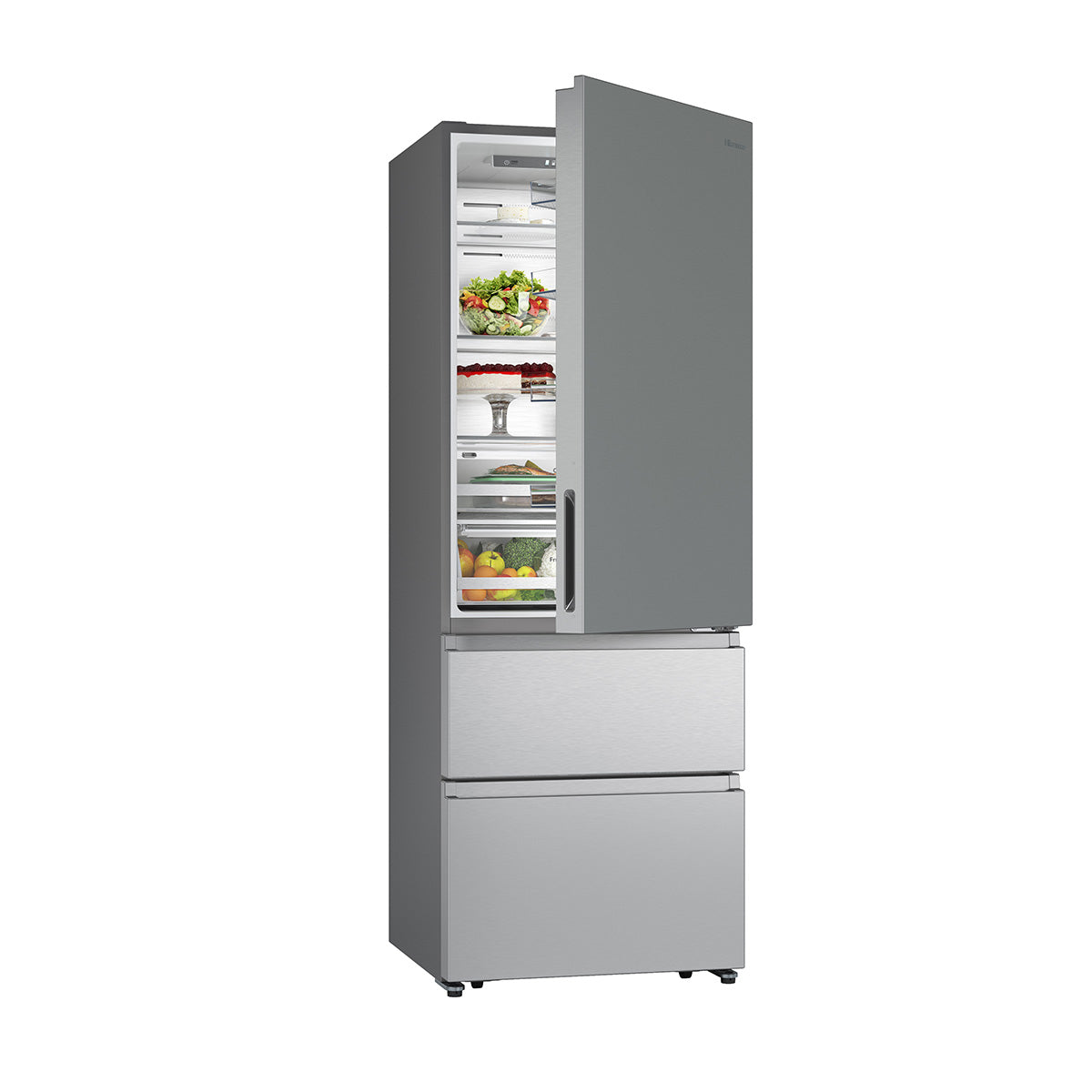Frigorífico Combinado HISENSE Rt641n4aie | 495L, No Frost, Classe E