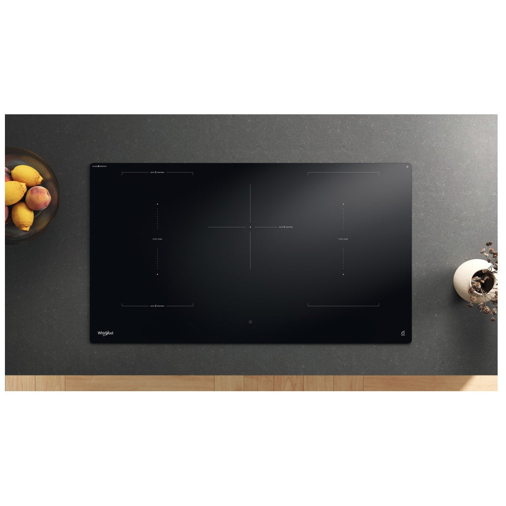 Placa de Indução Whirlpool WEX9024DCFF2 | 90 cm, 5 zonas, FlexiCook