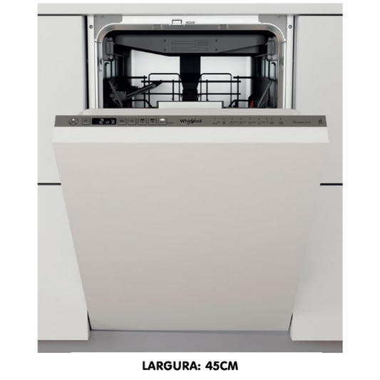 Máquina de Lavar Loiça Encastre WHIRLPOOL WSIO 3O34 PFE X | 10 talheres, 45 cm