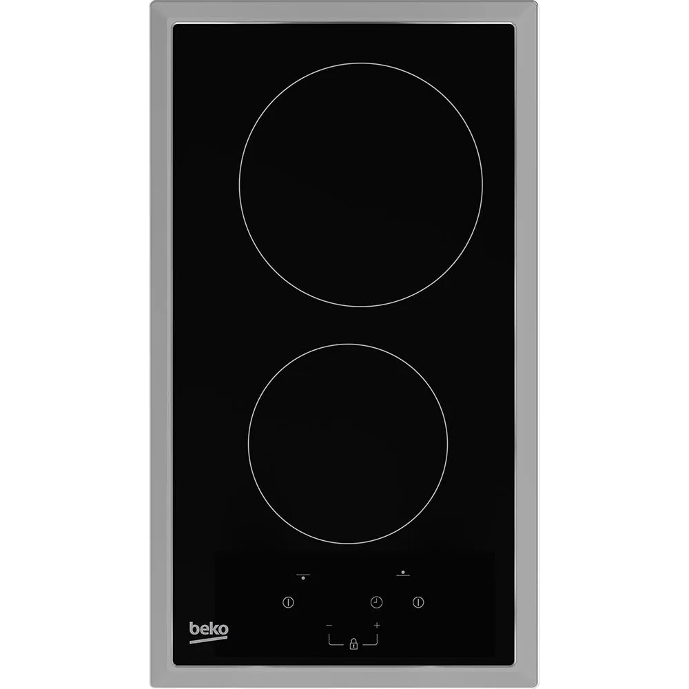 Placa Vitrocerâmica Beko HDMC32400TX | 2 Zonas, 3000W, Preto