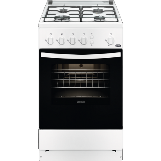 Fogão a Gás ZANUSSI ZCG 510U1WA | 4 Queimadores, Forno Gás, 59L