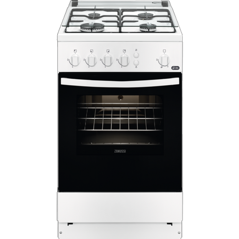 Fogão a Gás ZANUSSI ZCG 510U1WA | 4 Queimadores, Forno Gás, 59L